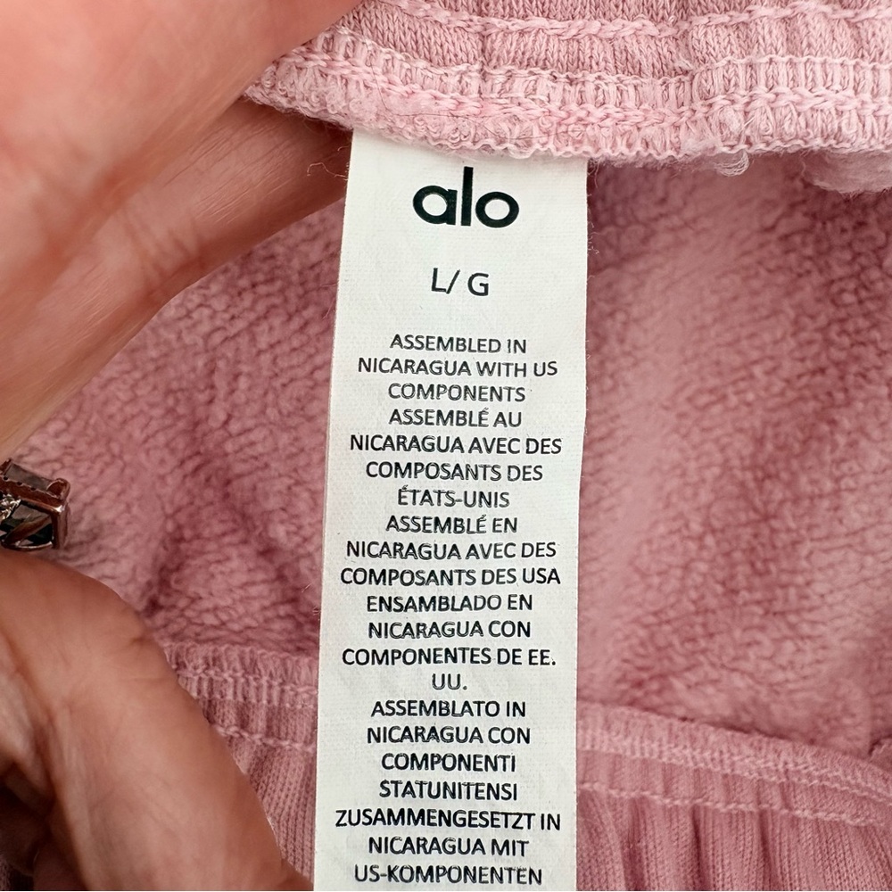 Alo Yoga Accolade Sweatpant Sz L Pink Quartz EUC - Picture 5 of 10